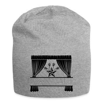 Curtains I'm a star - Jersey Beanie - heather grey - Front