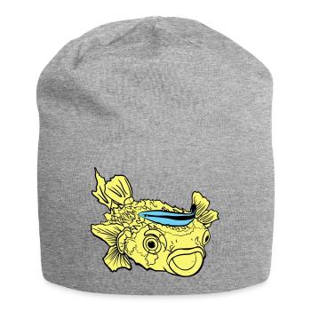 Hedgehog Fish Puffer Fish Cleaner Wlabse - Bonnet en jersey - gris chiné - Devant