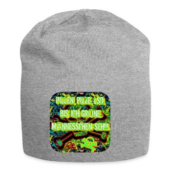 PILLS, MUSHROOMS, LSD.... - Jersey Beanie - heather grey - Front