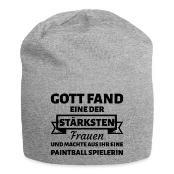 Paintball Airsoft - Jersey-Beanie - Grau meliert - Vorne