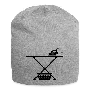 Iron srichplak and laundry basket - Jersey Beanie - heather grey - Front