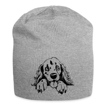 Setter mignon - Bonnet en jersey - gris chiné - Devant