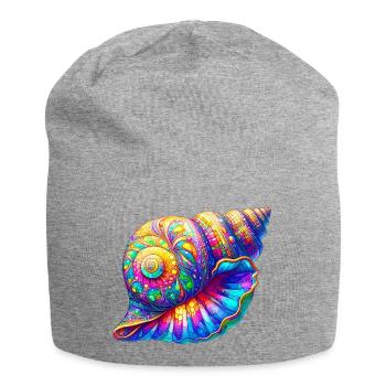 Muschel - Jersey-Beanie - Grau meliert - Vorne