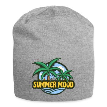 Summer Mood - Jersey Beanie - heather grey - Front