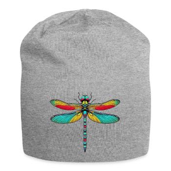 Libellule - Bonnet en jersey - gris chiné - Devant