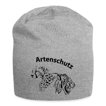 Artenschutz - Ökosystem - Jersey-Beanie - Grau meliert - Vorne