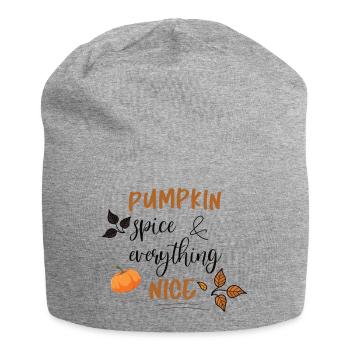 Pumpkin Spice - Jersey-Beanie - Grau meliert - Vorne