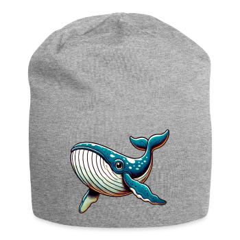 Wal - Jersey-Beanie - Grau meliert - Vorne