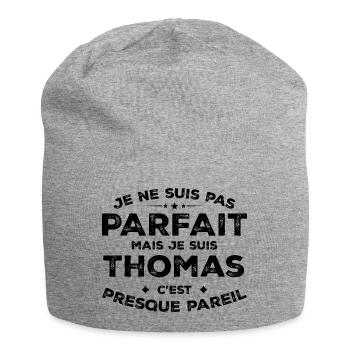 Thomas Un Prénom, Une Attitude L’Humour Thomas - Bonnet en jersey - gris chiné - Devant
