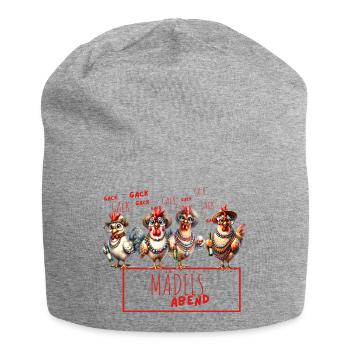 Mädelsabend Chicken Hühnerhaufen Frauen Stammtisch - Jersey-Beanie - Grau meliert - Vorne