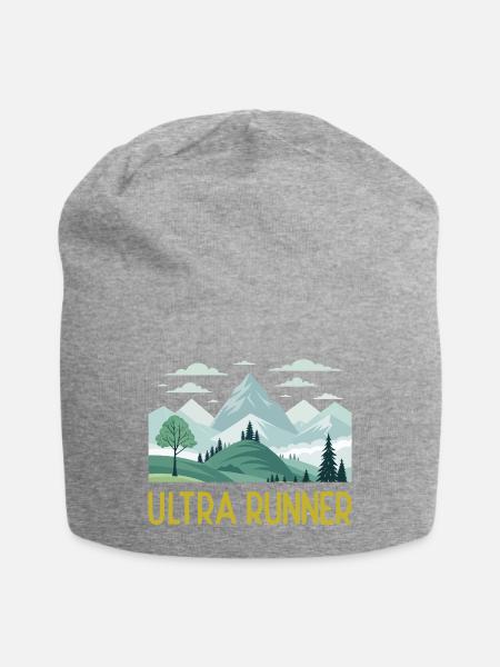 Ultra-Läufer - Jersey-Beanie - Grau meliert