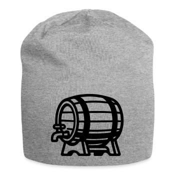 Beer Barrel Symbol Brewery - Jersey Beanie - heather grey - Front