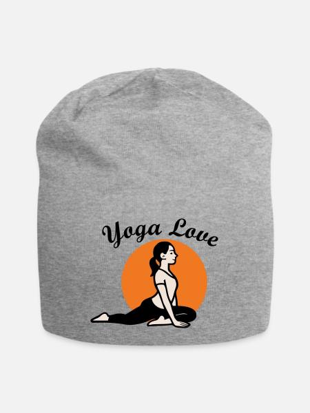 Yoga Love - Jersey Beanie - heather grey
