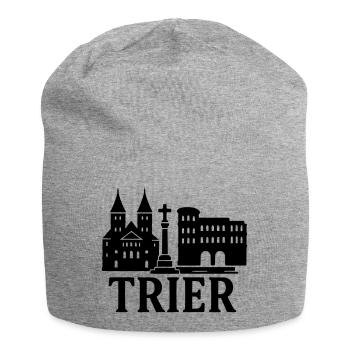 trier wahrzeichen silhouette - Jersey-Beanie - Grau meliert - Vorne