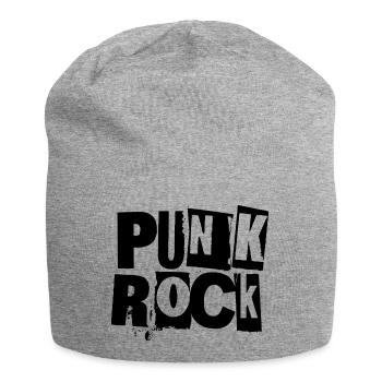 Punkrock Gothic Logo - Jersey-Beanie - Grau meliert - Vorne
