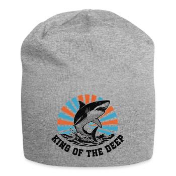 Haikönig des tiefen Ausbruchs - Jersey-Beanie - Grau meliert - Vorne