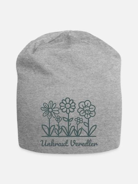 Unkraut Veredler Lustiges Garten Design - Jersey-Beanie - Grau meliert
