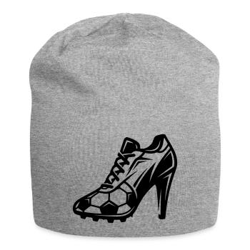Frauenfussball Fussballschuhe - Jersey-Beanie - Grau meliert - Vorne