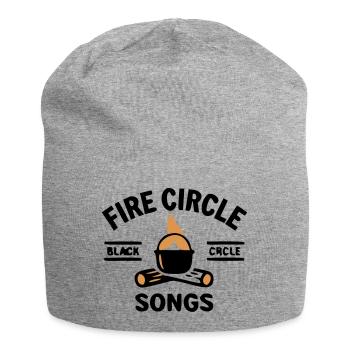 Cuisine à la bouilloire au feu de camp Camping en plein air - Bonnet en jersey - gris chiné - Devant
