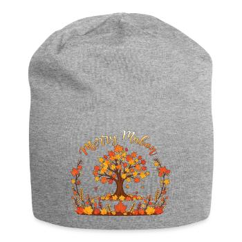 Joyeuse Roue Mabon de l’Année Équinoxe d’Automne - Bonnet en jersey - gris chiné - Devant