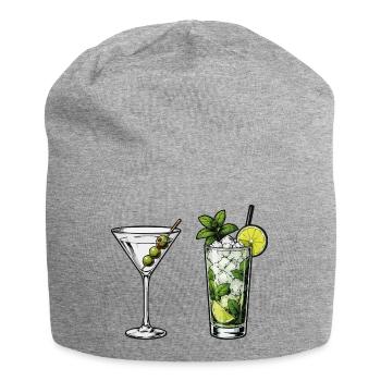 Cocktail Kollektion: Martini & Mojito - Jersey-Beanie - Grau meliert - Vorne