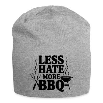 Moins de haine, plus de barbecue - Bonnet en jersey - gris chiné - Devant