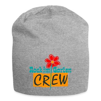 Rock in the Garden Crew – Gardener Flowers Design - Jersey Beanie - heather grey - Front