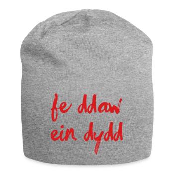 Fe Ddaw Ein Dydd, Our Day Will Come - Jersey Beanie - heather grey - Front