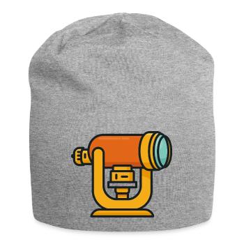Orange Teleskop Cartoon - Jersey-Beanie - Grau meliert - Vorne