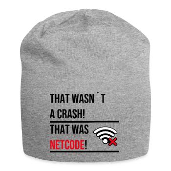 THAT WASNT A CRASH THAT WAS NETCODE V2 - Jersey-Beanie - Grau meliert - Vorne