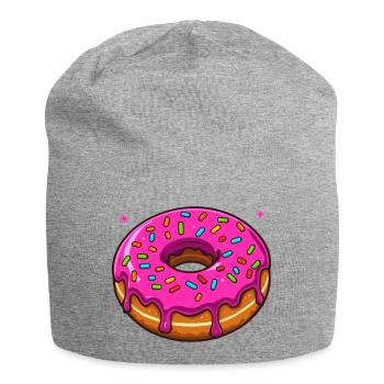 A hole full of happiness - Jersey Beanie - heather grey - Front