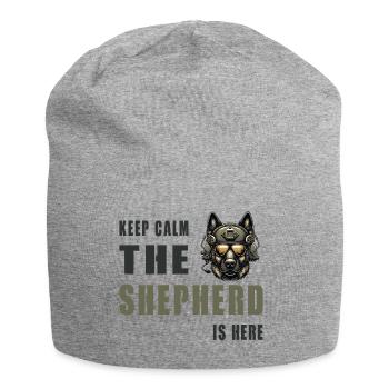 Schäferhund / Ruhe Bewahren - Jersey-Beanie - Grau meliert - Vorne