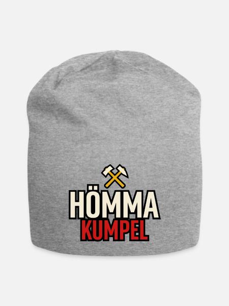 Hömma Kumpel Ruhrpott Typografie Bergbau - Jersey-Beanie - Grau meliert