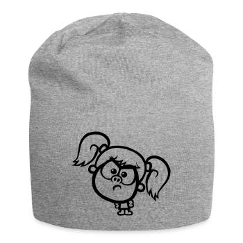 Wütend Stacey - Jersey-Beanie - Grau meliert - Vorne