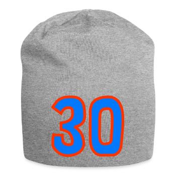 30. 30 JAHRE. 30-JÄHRIGES JUBILÄUM. 30-JÄHRIGES JUBILÄUM. - Jersey-Beanie - Grau meliert - Vorne