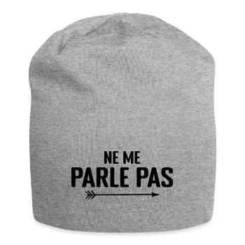 Ne Me Parle Pas - Humour - Bonnet en jersey - gris chiné - Devant