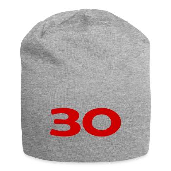 30. 30 YEARS. 30th ANNIVERSARY. 30TH ANNIVERSARY. - Jersey Beanie - heather grey - Front