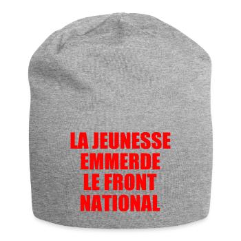 la jeunesse emmerde front national - Bonnet en jersey - gris chiné - Devant