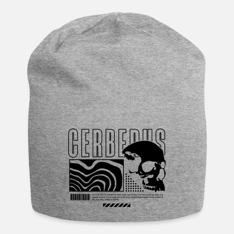 Black Cerberus - Jersey Beanie - heather grey