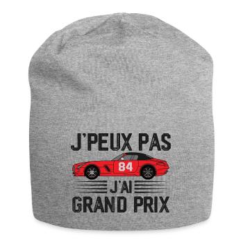 Je peux pas j ai grand prix - Bonnet en jersey - gris chiné - Devant