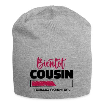 Bald Cousin, bitte warten - Jersey-Beanie - Grau meliert - Vorne
