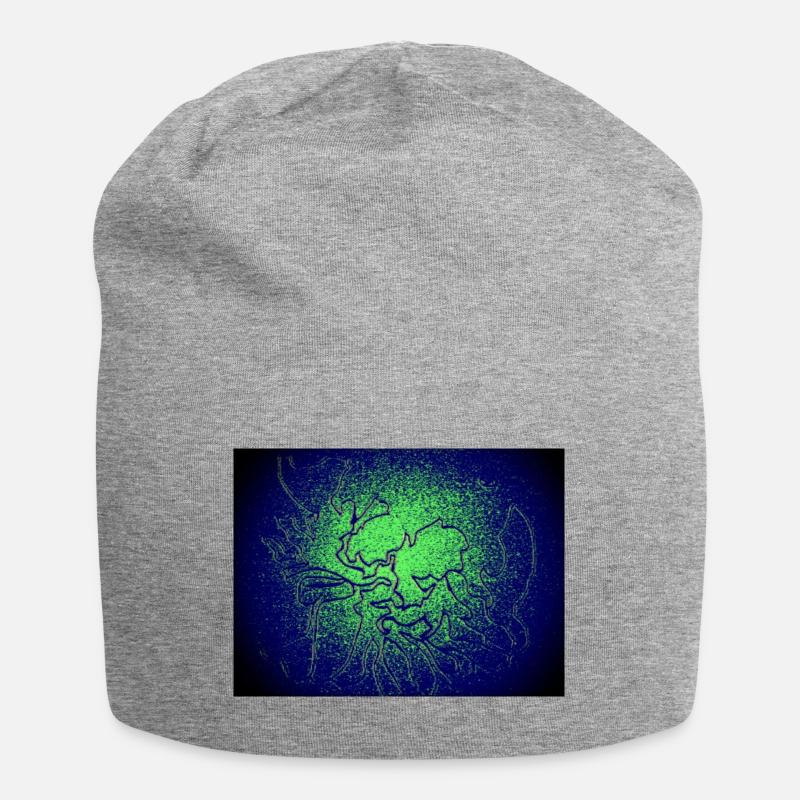 Dunkler Lichtwald - Jersey-Beanie - Grau meliert