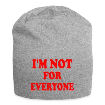 im not for everyone - Jersey-Beanie - Grau meliert - Vorne
