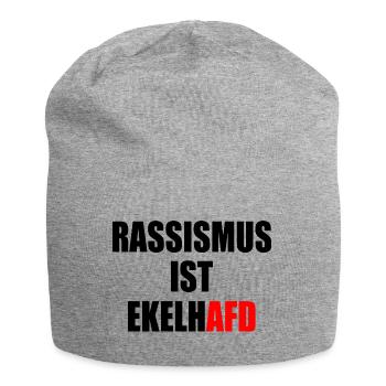 rassismus ist ekelhafd - Jersey-Beanie - Grau meliert - Vorne
