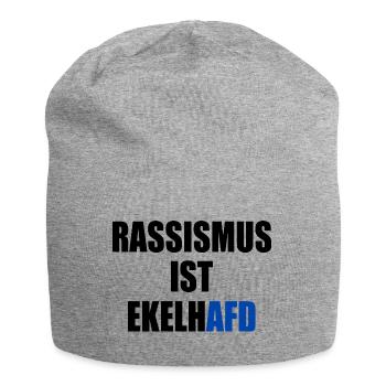 rassismus ist ekelhafd - Jersey-Beanie - Grau meliert - Vorne