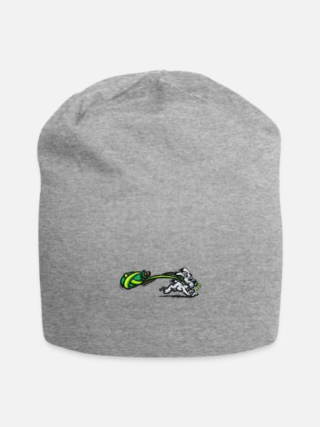 Asterix & Obelix Stickmotiv Idefix Mit Zaubertrank - Jersey-Beanie - Grau meliert
