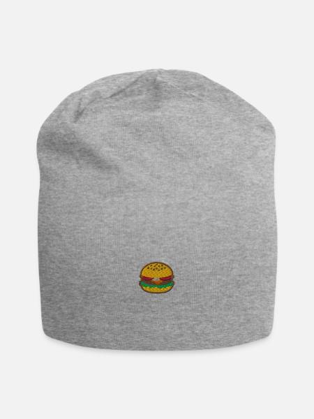 Burger 1 - Jersey Beanie - heather grey