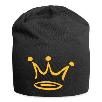 Krone - Jersey-Beanie - Schwarz - Vorne