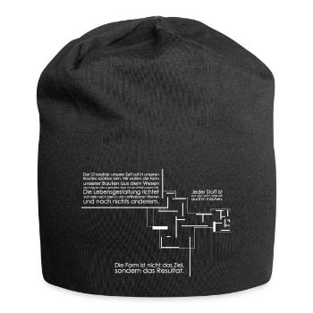 Mies van der Rohe - Landhaus Architekt Geschenk - Jersey-Beanie - Schwarz - Vorne