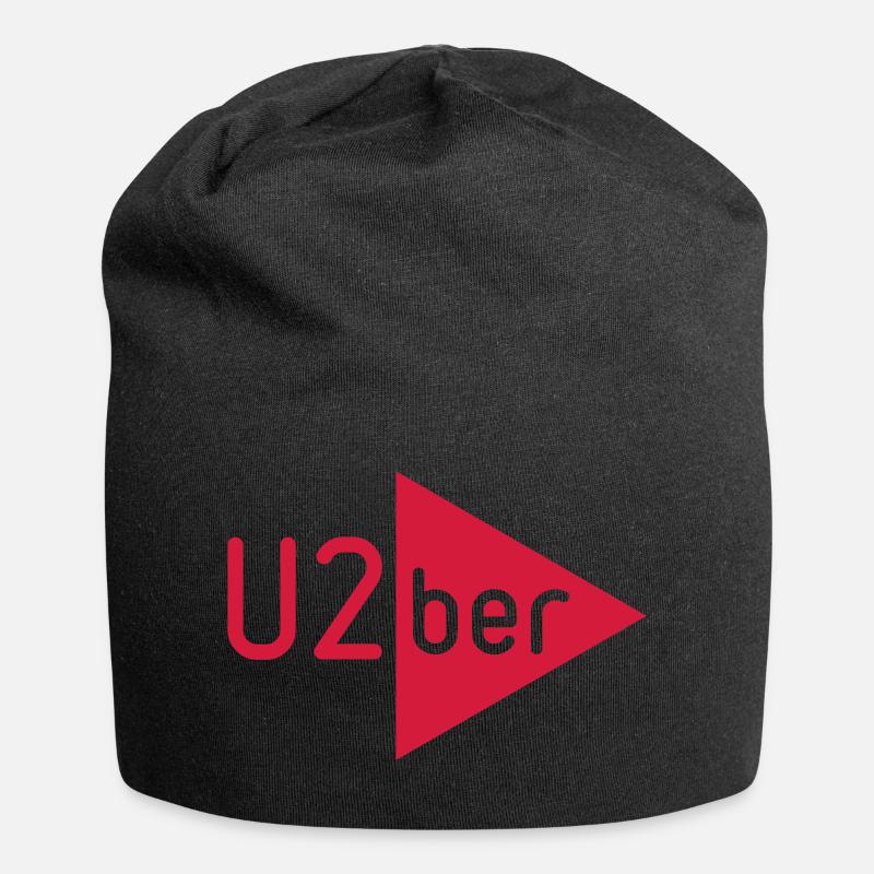 U2ber - Jersey-Beanie - Schwarz